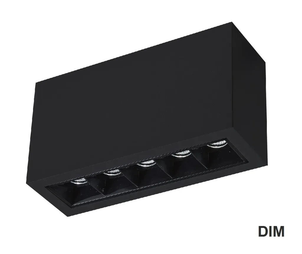 Mistic ICON 5x2W DIM Matt Black – oprawa natynkowa LED Mistic Lighting