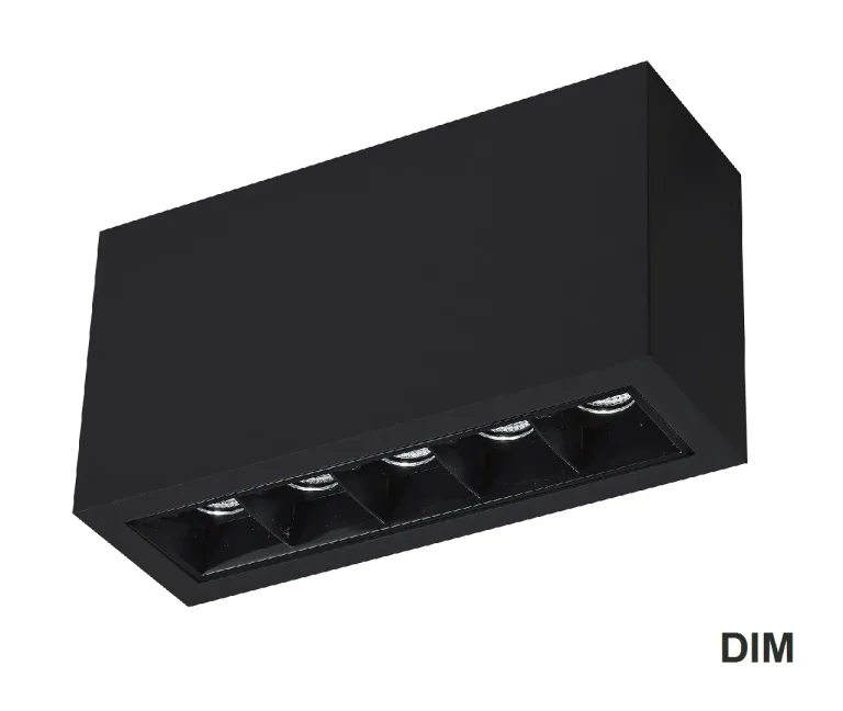Mistic ICON 5x2W DIM Matt Black – oprawa natynkowa LED Mistic Lighting