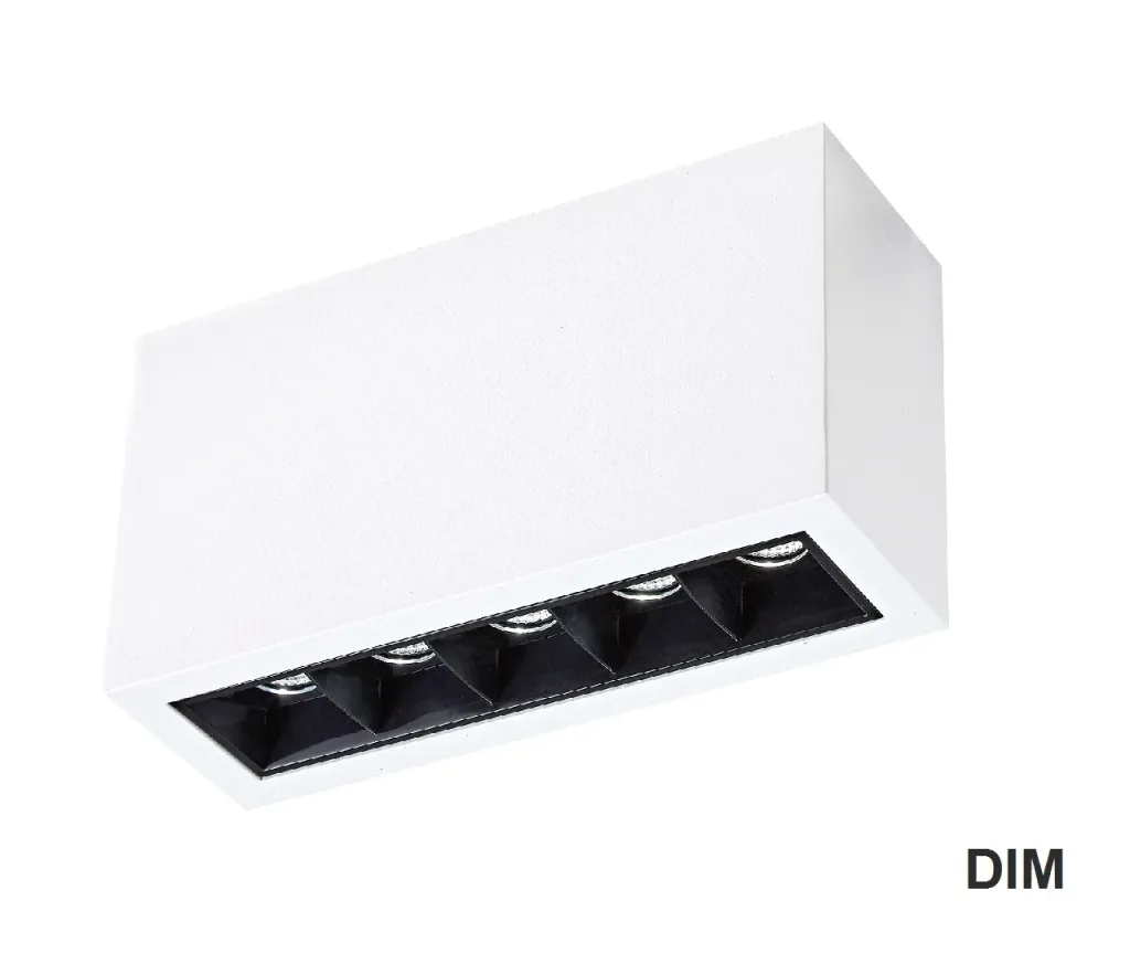 Mistic ICON 5x2W DIM Matt White/Black – oprawa natynkowa LED Mistic Lighting