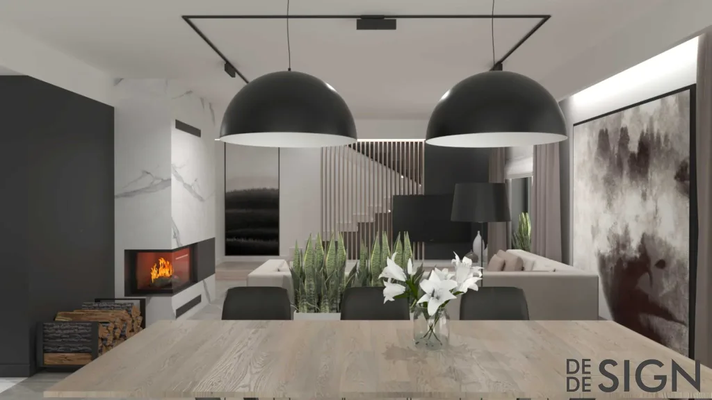 Projekt wnętrza domu jednorodzinnego – oświetlenie Mistic Lighting, zdjęcie 7